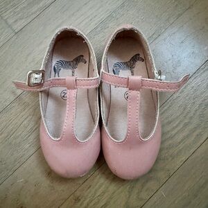 Zeebra Kids mauve pink toddler Mary Janes dressy walker shoes size 22